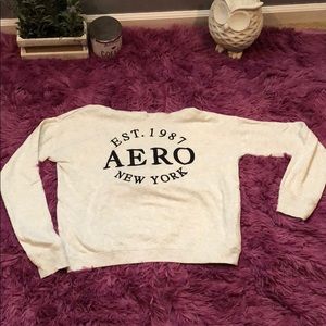 Aero White and Black Sweatshirt